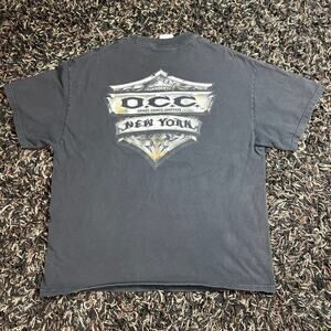 VTG Y2K OCC Orange County Choppers‎ New York Faded Black T-Shirt XL